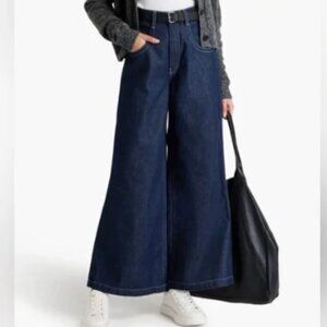 NWT FRAME The Skater High Rise Wide Leg Pants Victoria Size 30